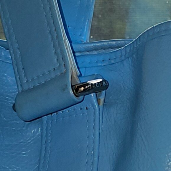 Open Top Turquoise Blue Marc Jacobs Tote *RARE* - Picture 12 of 13